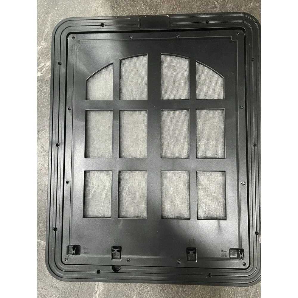 Pet Screen Door with Black Frame - Easy Installation